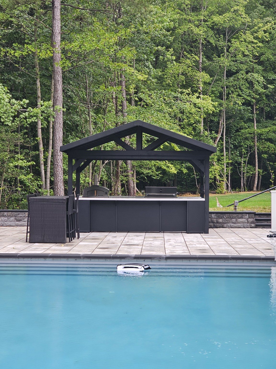 Outdoor kitchen and pavilion
