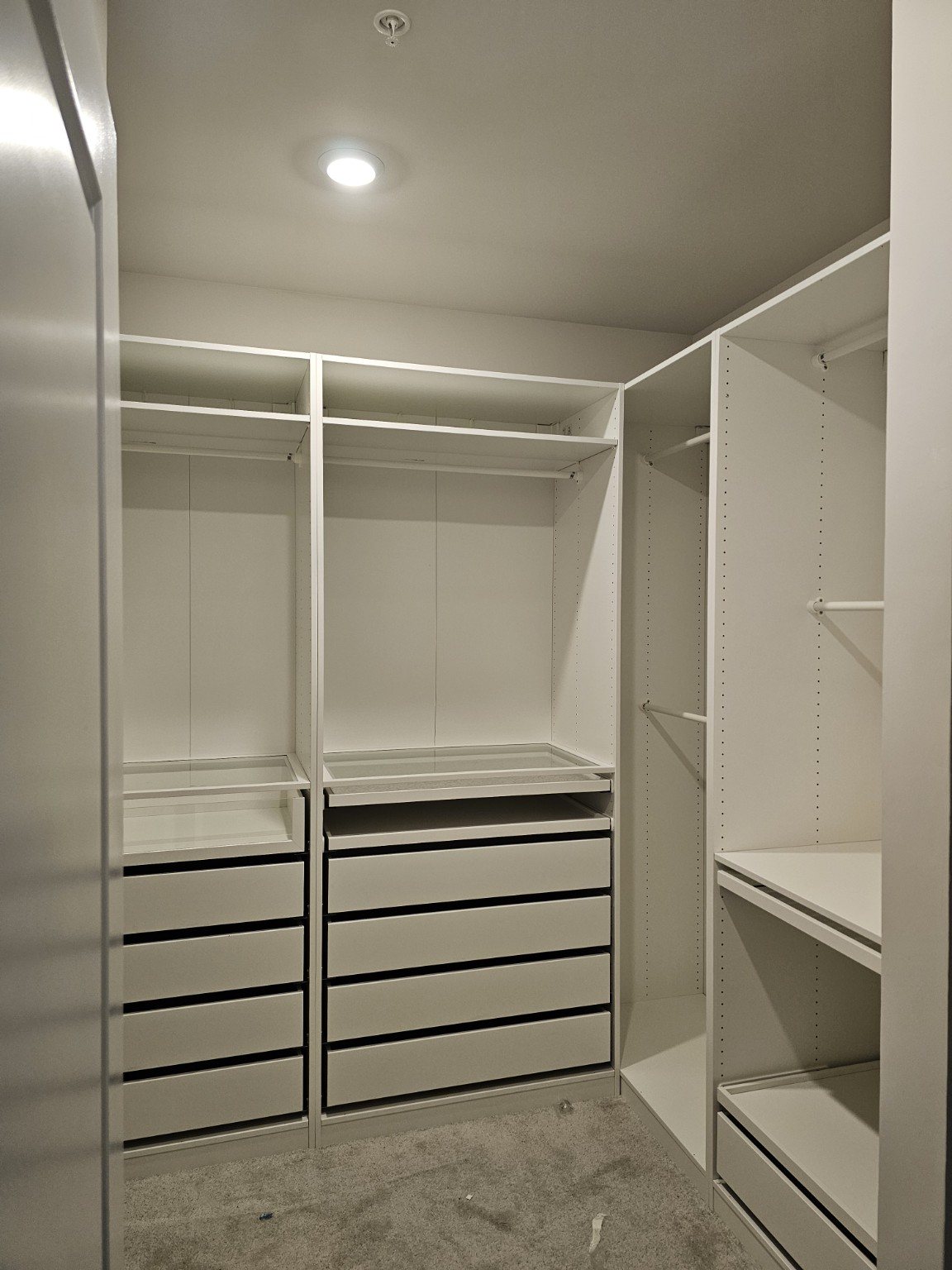 IKEA closet installation